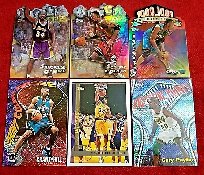 1997-98 Topps Generations Refractor Rock Stars O'NEAL DUNCAN McGRADY JORDAN KOBE • $1.64