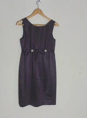 $69 • Buy Alexander McQueen Size 40 (12) Purple Sleeveless Cocktail Dress Mini Lined Party