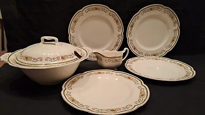 £20 • Buy Johnson Bros Pareek Pattern,  4 Dinner Plates, Tureen And A Jug, Some A/f