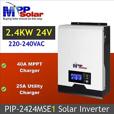 3000w 4000w 230vac 24v MPP Solar Inverter MPPT Charger Pure Sine Wave • £317