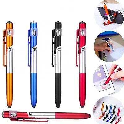 4In1 Foldable Capacitive Touch Ballpoint Pen Phone Stand Bracket LED Flashlight • $3.38