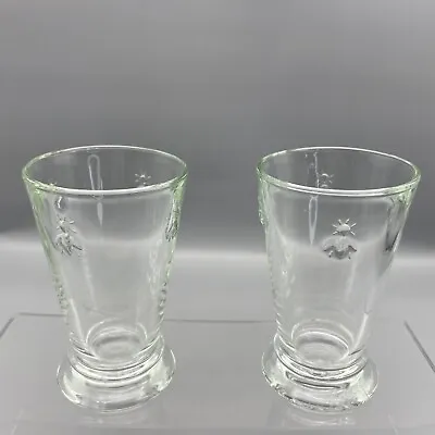 LA ROCHERE Set Of 2 (10oz) Bee Tumblers Paris Glass 5.5” Hi Ball • $24.99