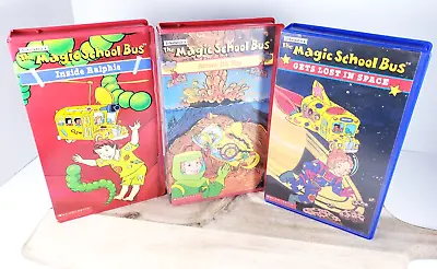 The Magic School Bus VHS Lot Cartoon Scholastic Ralphie Blows It's Top Space X3 • $17.05