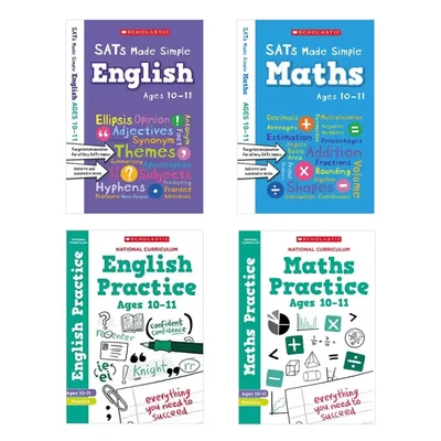 £19.95 • Buy NEW Scholastic SATs Practice & Revision 4 Book Pack, KS2 Year 6 Ages 10-11
