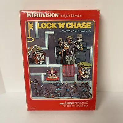 LOCK N CHASE  By Mattel For Intellivision CIB W/ Manual & Overlays • $14.99