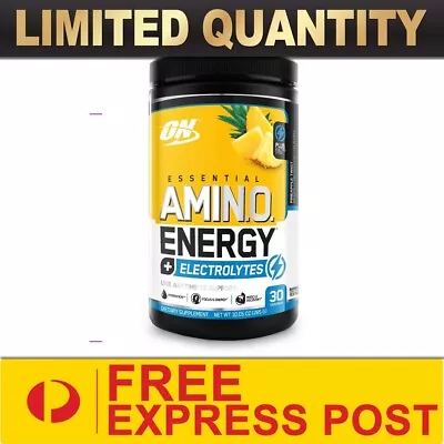 Optimum Nutrition On Amino Energy+electrolytes 30srv Essential Bcaa Acid Express • $40.80