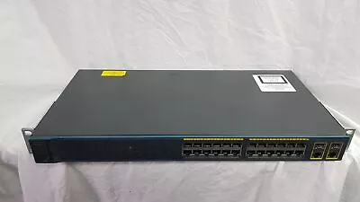 Cisco WS-C2960-24TC-S V08 24 Port Ethernet Switch With Rackmount Ears ONLY • £18.99