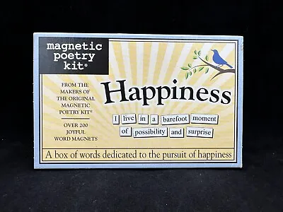 Magnetic Poetry Kit HAPPINESS Refrigerator Magnets Still Sealed 200+ Words • $16