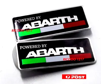 Badges For Abarth 2 Aluminum Badges 8 X 3cm Adhesive Backing New • $16.95