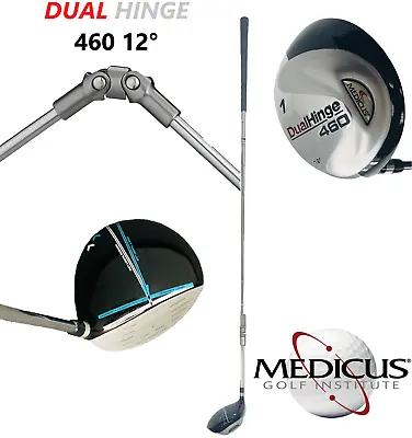 Medicus Kick X Dual Hinge 460 #1 12° Swing Trainer Golf Club Driver Left Hand • $119.99