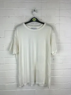 £6.64 • Buy Paul James Mens White Short Sleeve Round Neck T-Shirt Size M #JG