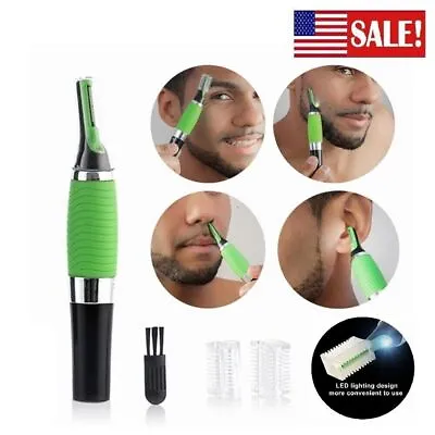 Men’s Nose Ear Face Neck Eyebrow Hair Mustache Beard Trimmer Shaver Clipper Hot • $5.18