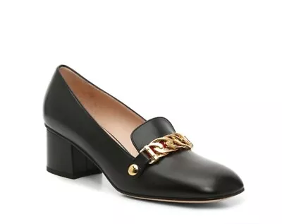 Gucci NEW NWT Sylvie Black Loafers Size EU 38 US 8 • $850