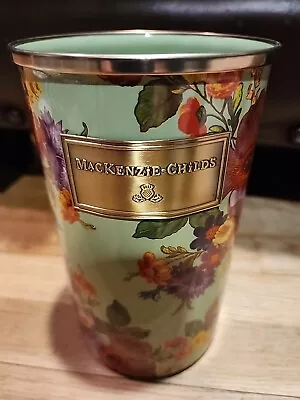  MacKenzie Childs Green Flower Market Utensil Holder  - MINT  !!!!!  • $59.99