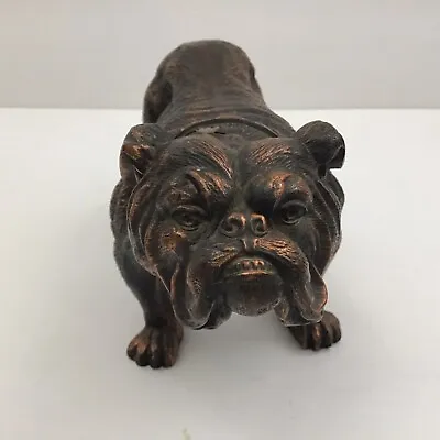 Vintage Bronze Bulldog Statue Sculpture • $60