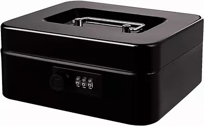 Cash Box With Money Tray And Combination Lock Metal Money Box For Cash Lock Box • $17.17