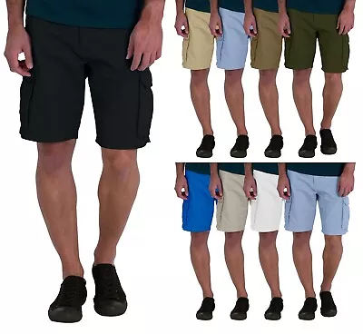 Mens Cargo Shorts Workwear Cotton Relaxed Fit Outdoor Shorts With Multi Pockets • $18.25