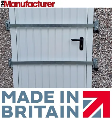 Door SECURITY BAR 'ULTRA HEAVY DUTY' Shed Warehouse Garage - Made In England • £46.50