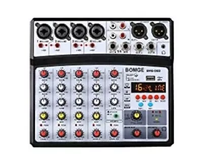 £36 • Buy BOMGE 6 Channel Dj Audio Mixer With MP3 USB Bluetooth