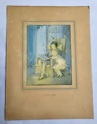 Lovely Vintage Margaret Tarrant Original Print And  Card  Mount Fairy Time • £3.20