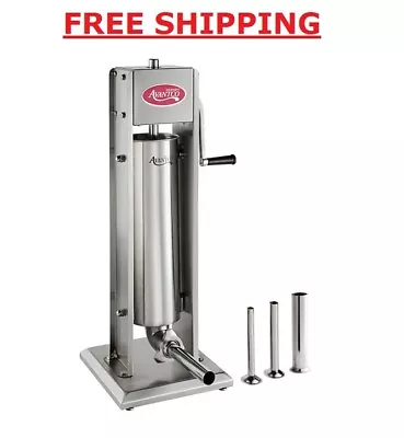 15 Lb. Vertical Manual Commercial Sausage Stuffer With Stainless Steel Funnels • $193.60