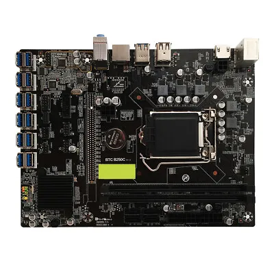 B250C BTC PCI Express DDR4 Computer Mining Motherboard For LGA1151 Gen6/7 • $225.71