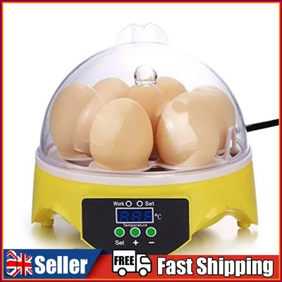 7 Egg Incubator Poultry Incubator Brooder Digital Temperature Control (US) • £24.19