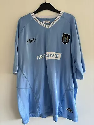 Manchester City Shirt Xxl 2003 2004 Classic Kit 27’ Ptp • £10