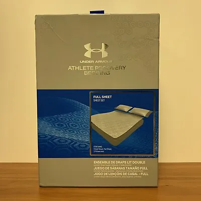 Under Armour Athlete Recovery Bedding Full Sheet Set White NEW 1325132-100 • $75.99