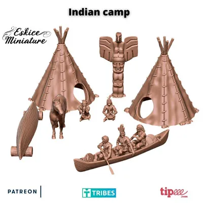 Wargaming Terrain Indian Camp Set • £14.99