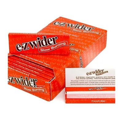 $41.99 • Buy E-Z Wider French Slow Burning Cigarette Rolling Papers 24 Booklets Full Box