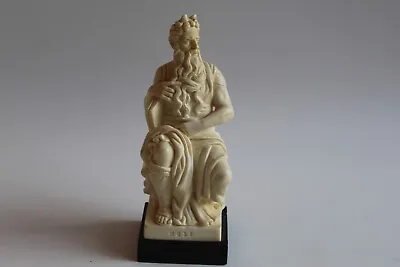 Vintage Horned Moses Figure Michelangelo Sculpture Statue-Italy • $14.99