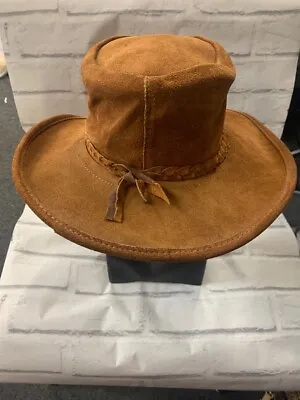 £7.99 • Buy Unisex THE SWAGMAN Australian Genuine Cowhide Bush Hat CG W32