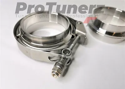 $30.50 • Buy 2.75   Stainless Steel V-Band Clamp Flange HD Quick Release Turbo Exhaust 304SS