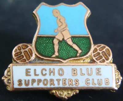 LINFIELD FC ELCHO BLUE SUPPORTERS CLUB Badge Maker H.W MILLER B'ham 24mm X 20mm • £29.99