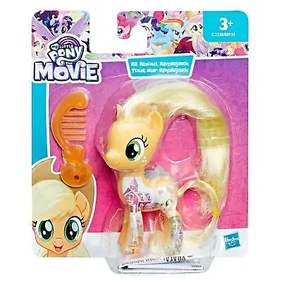 My Little Pony The Movie All About APPLEJACK 8cm / 3 -inch Figure By Hasbro • £10.99