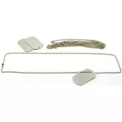 3 US Military Dog Tag American Engravable ID Blank 30  • $9.26