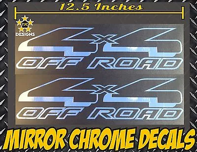 $12.99 • Buy 4x4 Truck Bed Decal Set CHROME MIRROR For Ford F-150, Super Duty F-250, Ranger
