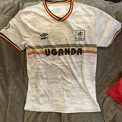 Umbro Uganda FUFA Soccer Jersey Size XXL Crane Short Sleeve Fits Like A Men’s L • $19.99