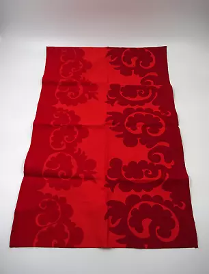 Fabulous Marimekko Red Linen & Cotton Tea Towel Finland • $32