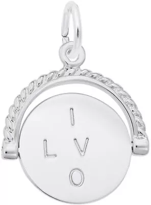 Sterling Silver I Love You Spinner Charm By Rembrandt • $45