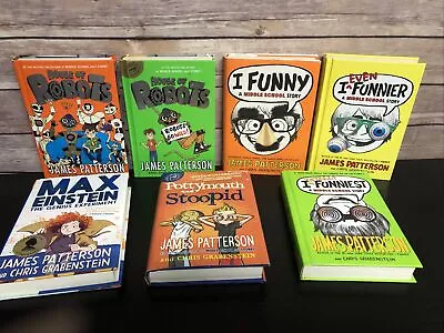 James Patterson Lot Of 7 Kids Chapter Books Middle School I Funny Robots Max • $22