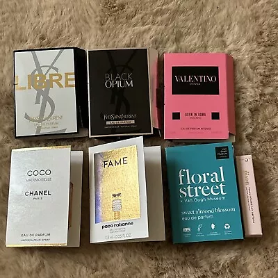 Perfume Samples Paco Rabanne Fame Chanel Coco Mademoiselle Ysl Libre Gisou • £12