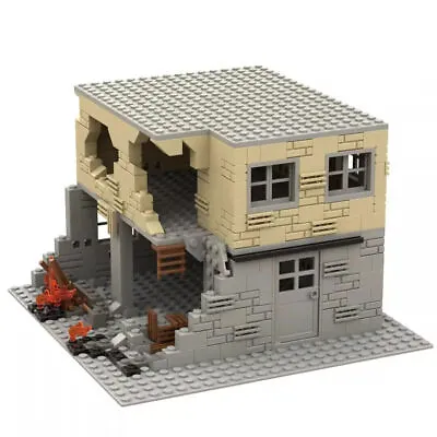 Buildings Block Abandoned Ruined WW2 Pubg Military Army Soldier Base DIY Scenes • $79.90