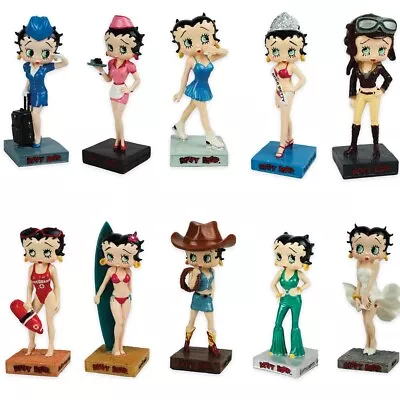 Set Of 10 Figurines / Statues - Betty Boop  ( Between 12-15cm ) - In BOXES • $490