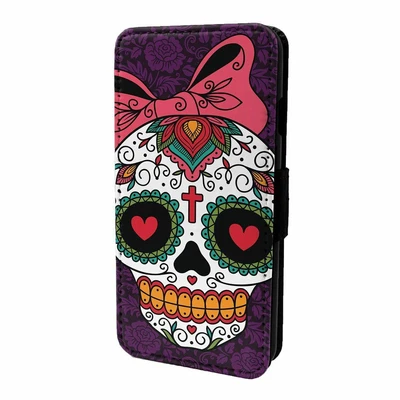 £12.45 • Buy Phone Case Flip Cover Suga Skull Bow Print - S5813