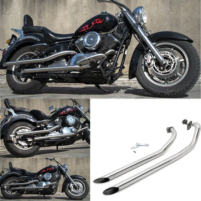$193.91 • Buy Shortshots Staggered Exhaust Pipes For Yamaha V Star 1100 XVS1100 Custom 99-09