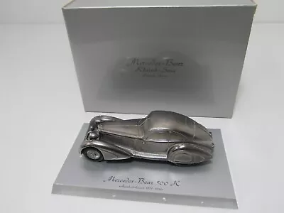 Mercedes Benz 500 K Silver Metal Die Cast Model Car Ltd Edition • £15