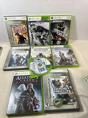 $12.88 • Buy Microsoft Multicolor Lot Of 8 Xbox 360 Games Assassins Creed & Tom Clancy