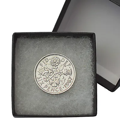 Polished Sixpences Boxed Choice Of Year 1928-1967 Birthday Coins • £3.99